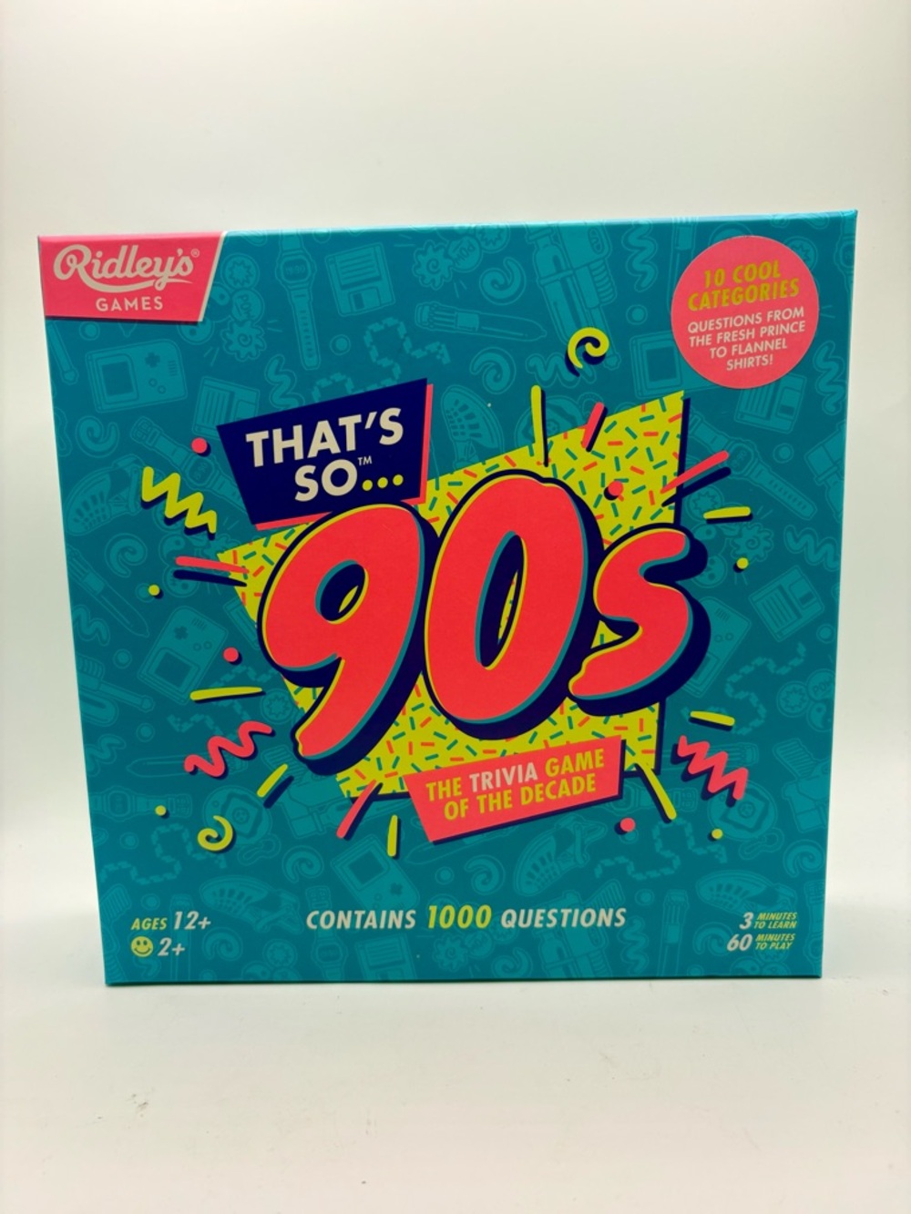 That’s So 90s Trivia Game - Teal & Neon Box